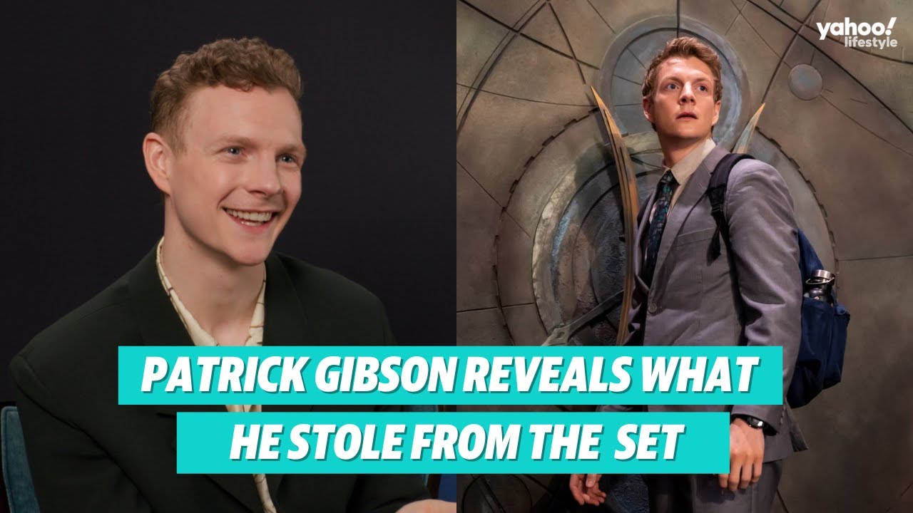 Patrick Gibson reveals everything he stole from The Portable Door set | Yahoo Australia