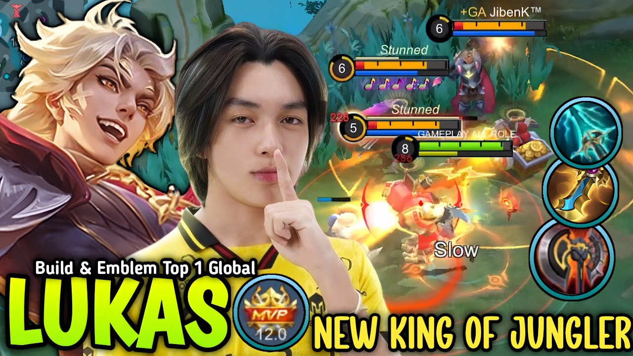 THANK YOU ONIC KAIRI FOR LUKAS NEW 1 SHOT BUILD FOR JUNGLER THE REAL MONSTER 😱 (must try)