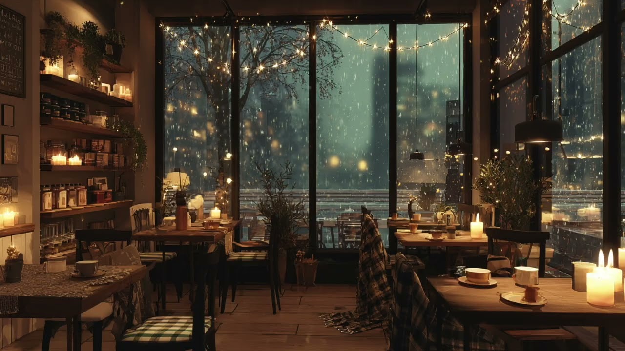 Snowy Winter Cafe Jazz Piano | Smooth & Relaxing Music