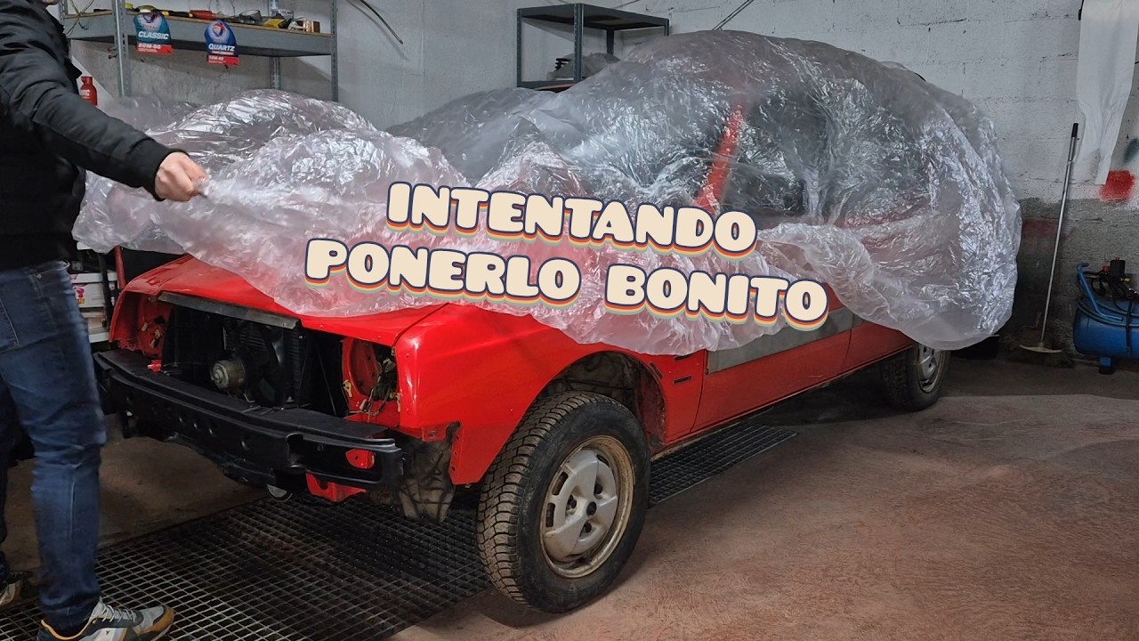CITROËN VISA 1.1 PARTE 15 , un poco de martillo , pintura y pulido.