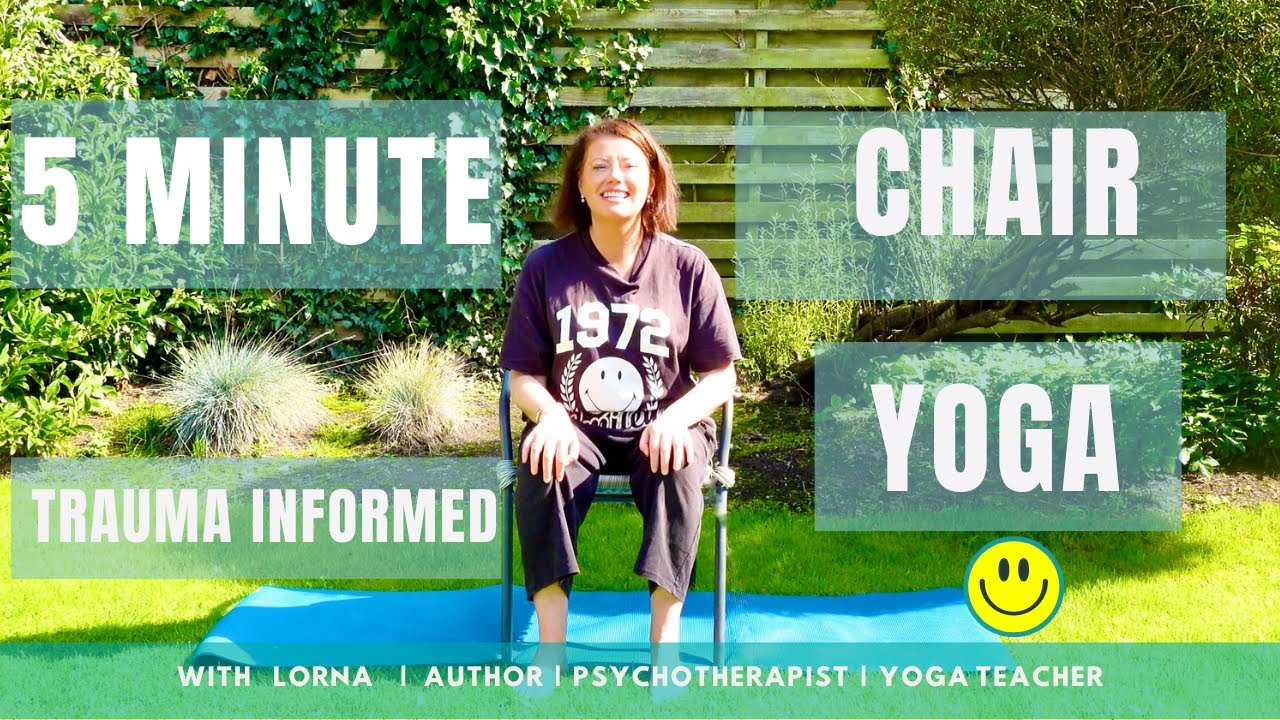 5 Minute Chair Yoga for Seniors & Beginners 😊 With Lorna Author | Psychotherapist | Yoga Teacher