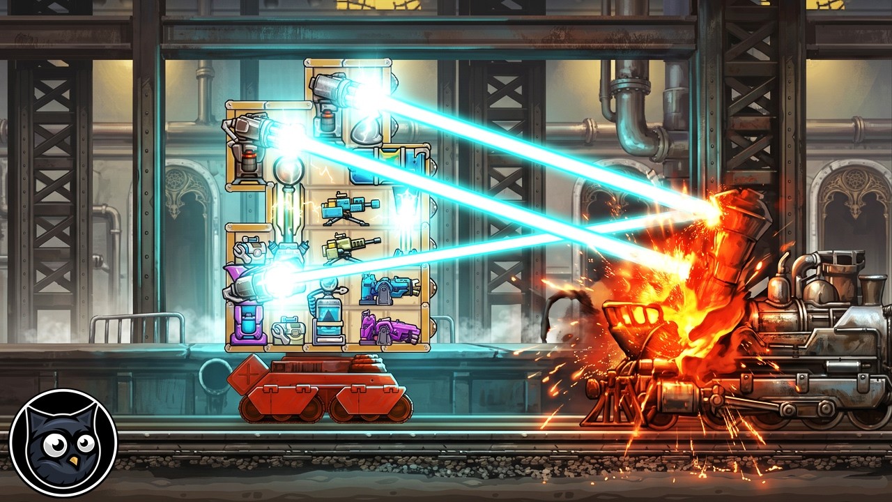 My TRIPLE LASER Setup was Melting EVERYTHING in Thunder Tank ROGUE-LIKE Lets Play FULL GAME