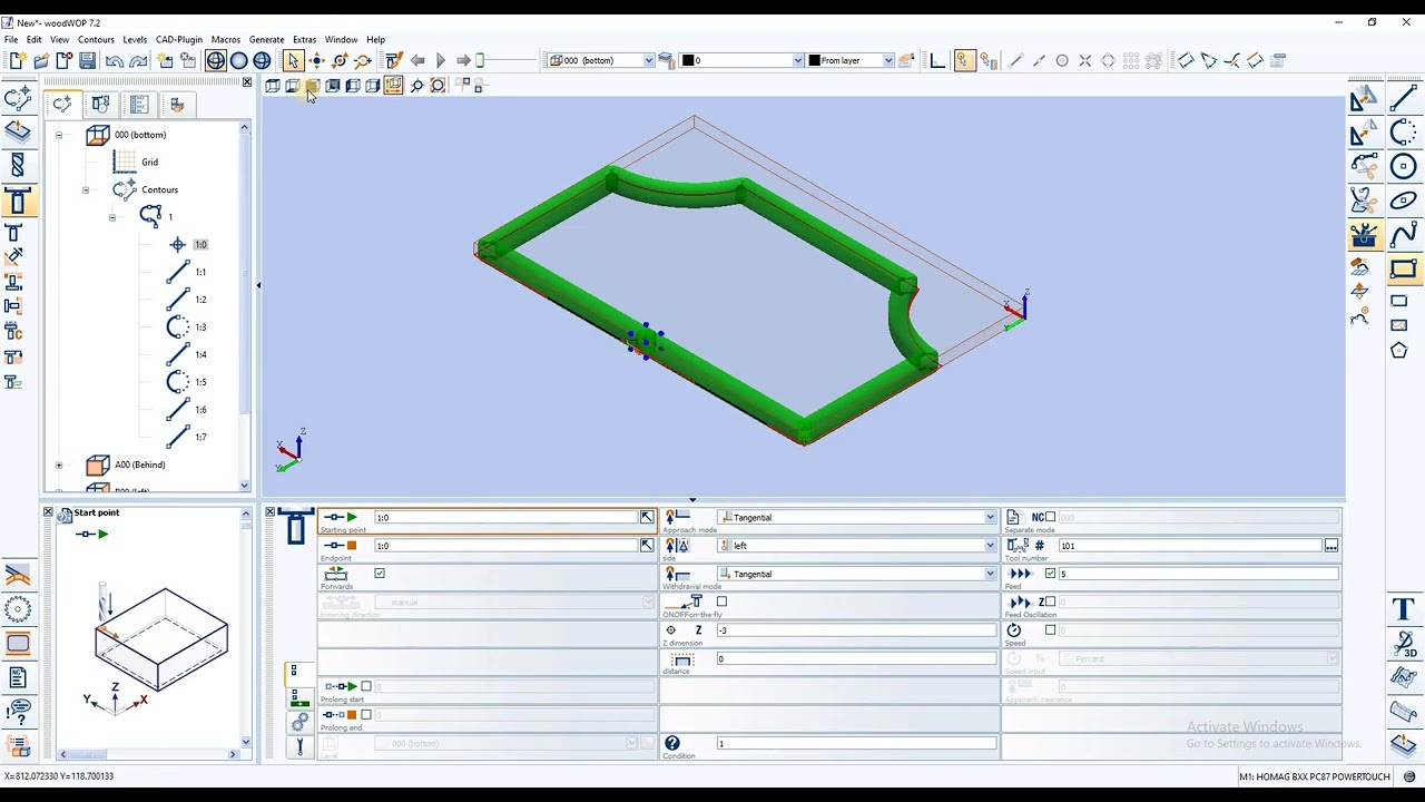 woodWOP 7 tutorial in Hindi cad plugin