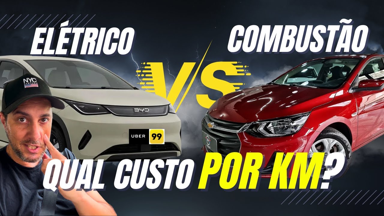 Quanto CUSTA rodar 250 km de Uber? Elétrico x Combustão