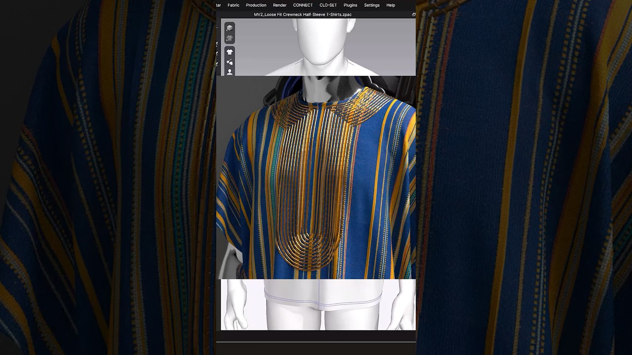 How add Metallic Topstitches to you garment on Clo3d #clo3d #digitalfashion #tutorial