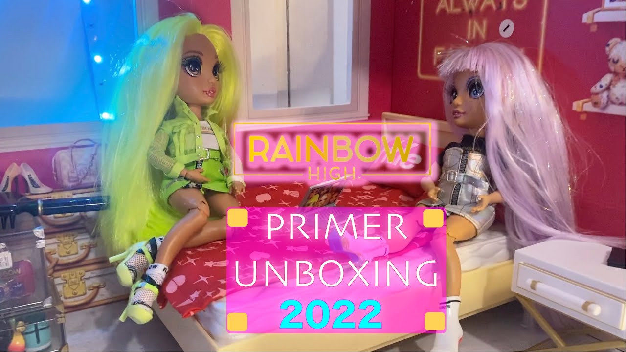 Abriendo mi nueva casa de Rainbow High/tour muñecas al final/primer unboxing 2022/guía para adultos