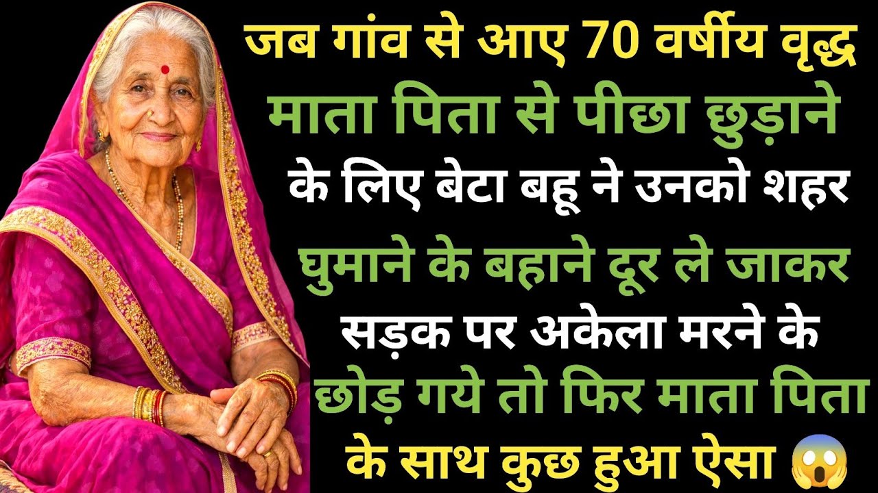 जब गांव से आए 70 वर्षीय वृद्ध माता पिता से पीछा छुड़ाने के लिए बेटा बहू ने उनको 😱