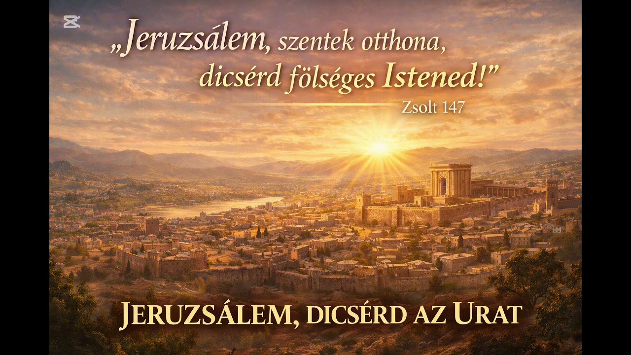 Jeruzsálem, szentek otthona, dicsérd fölséges Istened! - dicsőítő zsoltár 
