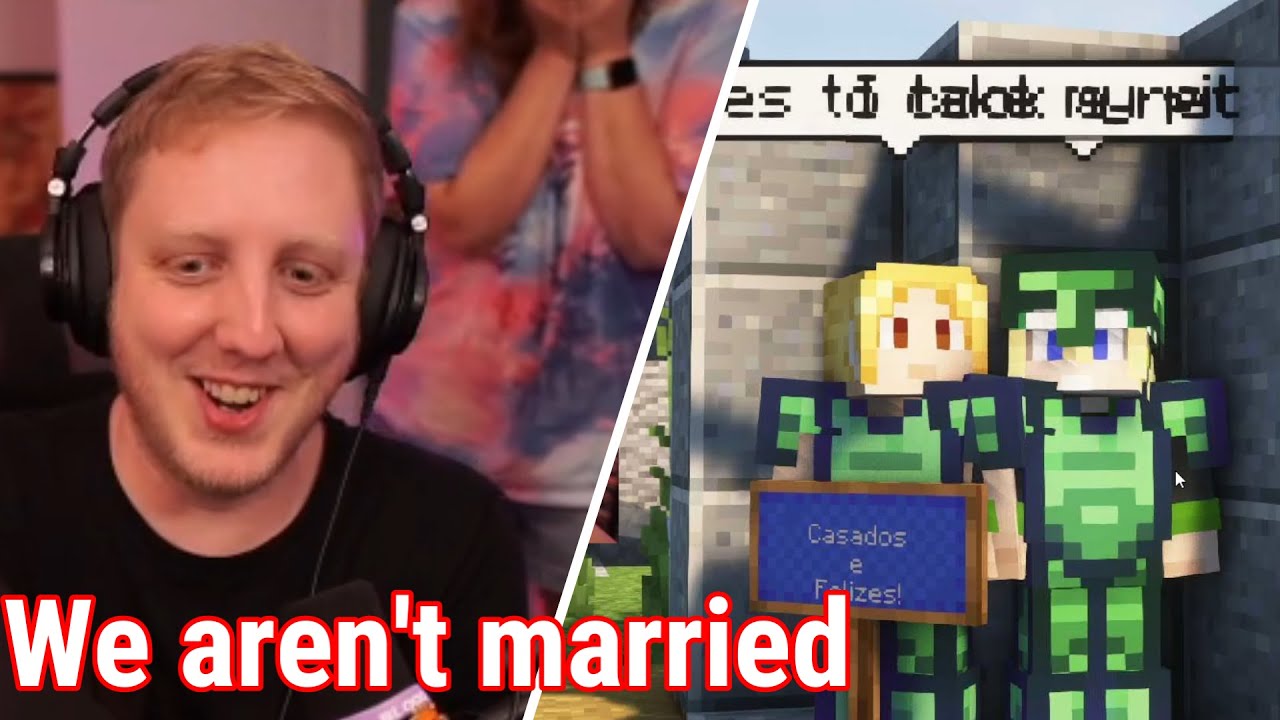 Встретил жену Филзы, когда пытался жениться на ней в QSMP Minecraft.