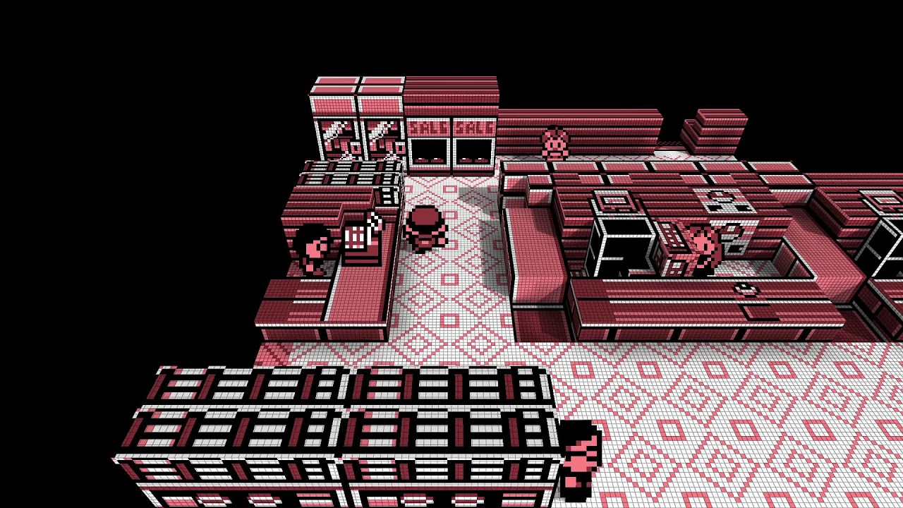 Pok&eacute;mon Red - Dramatic Shape Voxel Mod #7