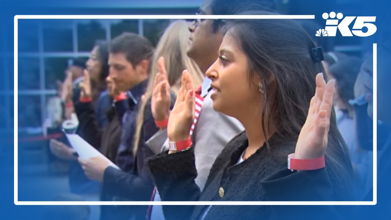250 people sworn in as American citizens at Seattle Center July 4
