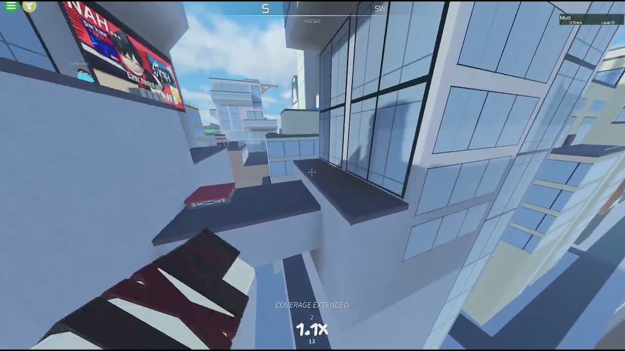 I played strafe with a BLIND FOLD
