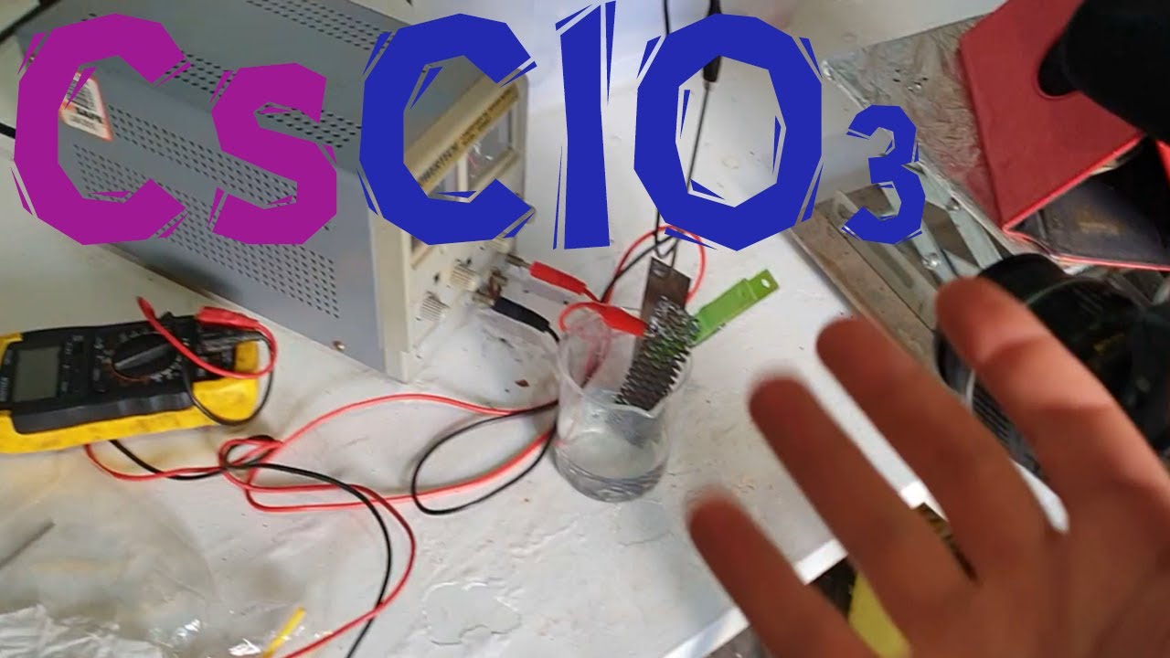 Cesium Chlorate Cell for Cool Colour Combustion