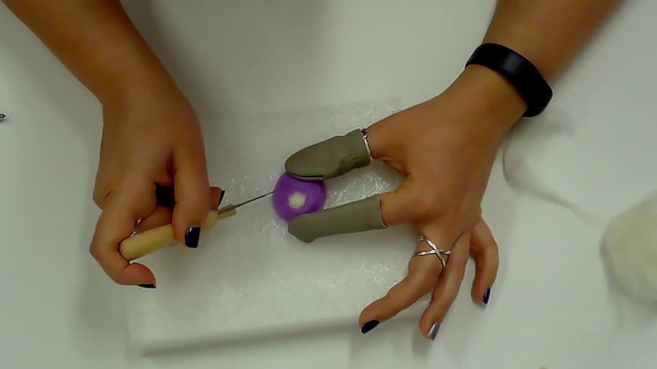 How to Make a Needle Felted Mushroom Keychain