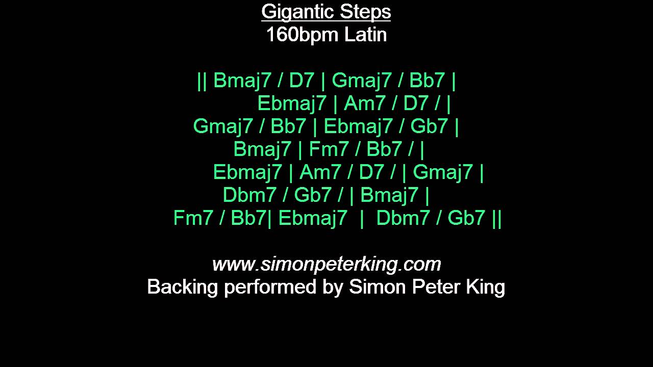 Giant Steps BACKING 160bpm