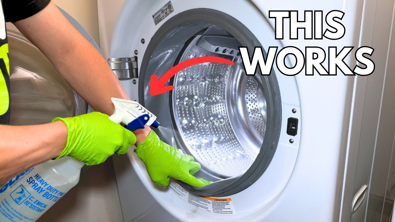 The Best Way to Clean Your Front-Load Washer Rubber Gasket!