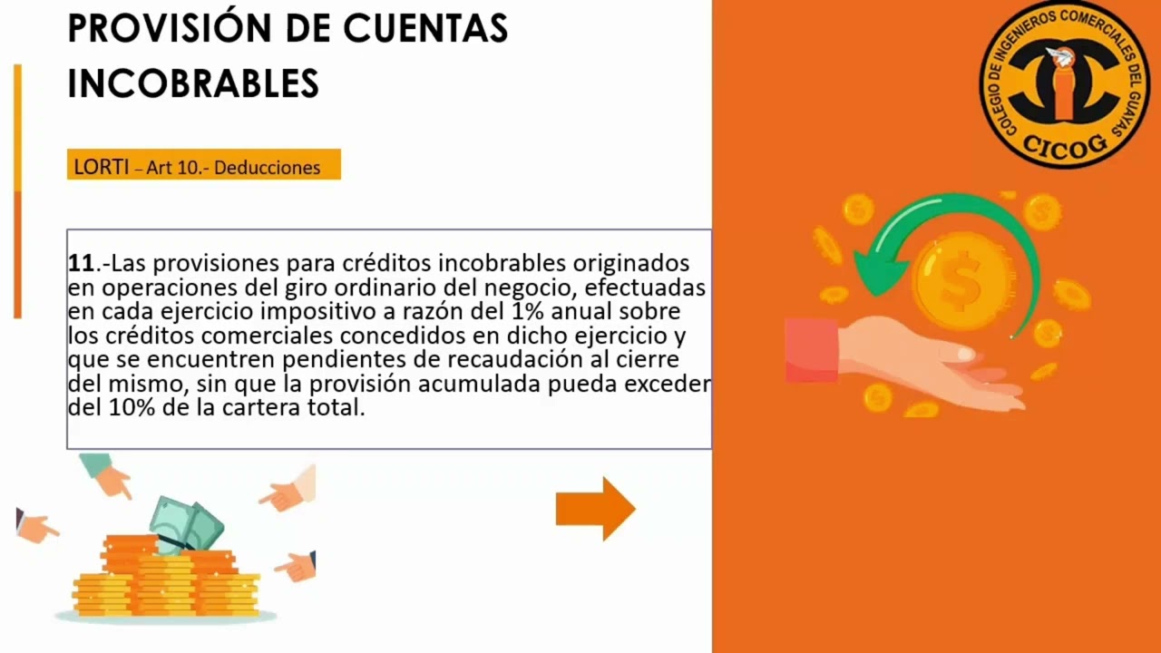 Provisi&oacute;n de Cuentas Incobrables