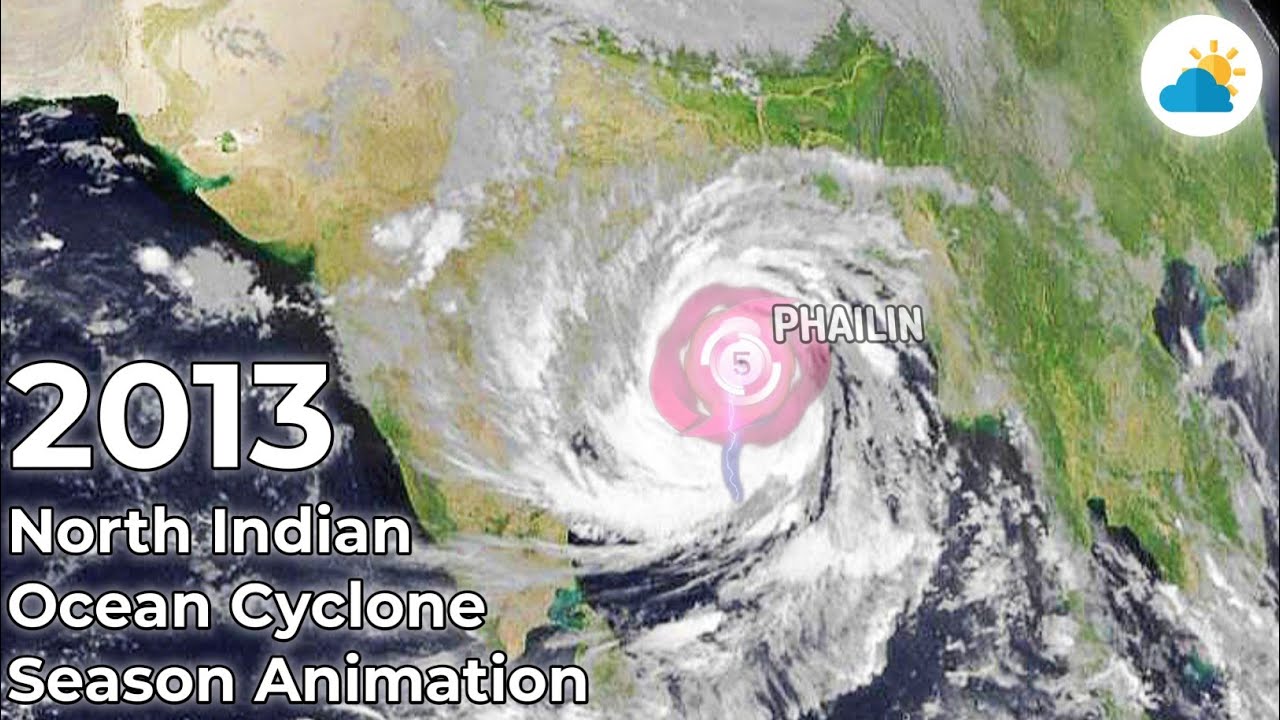 2013 North Indian Ocean Cyclone Season Animation, By Weather Forecast For India.
