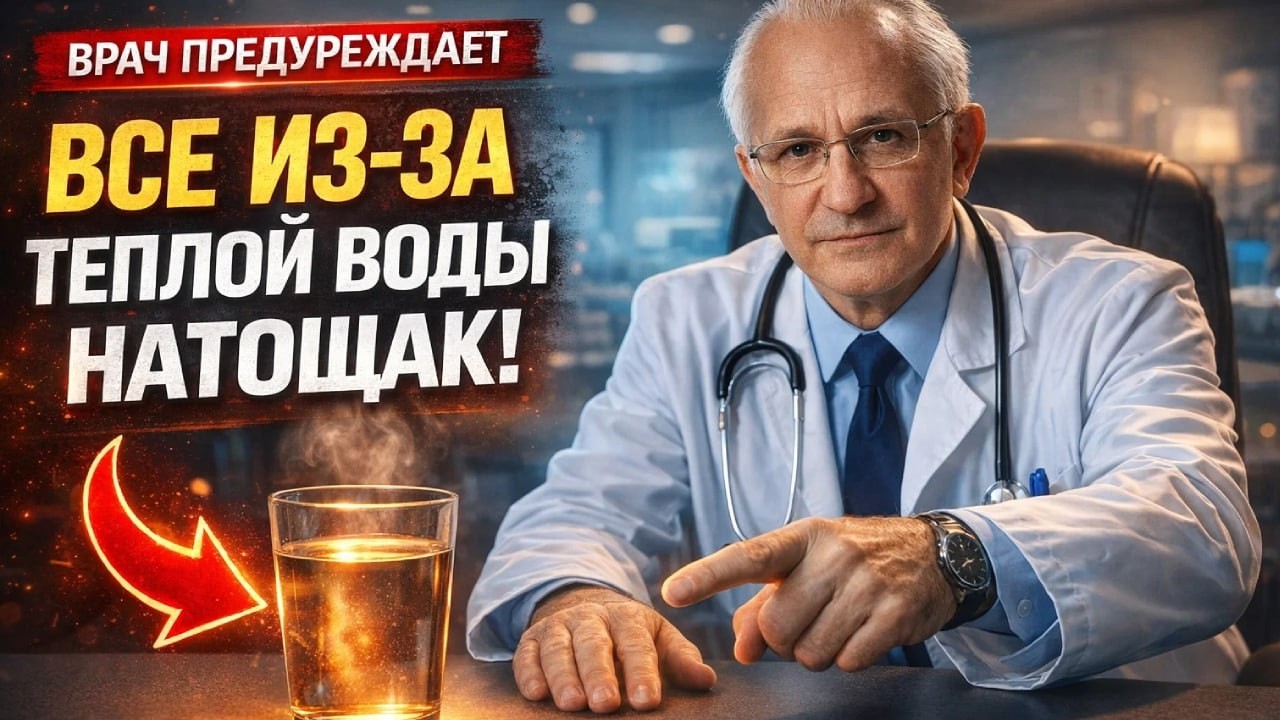ТЕПЛАЯ ВОДА натощак вызывает НЕОБРАТИМЫЕ ПРОЦЕССЫ в организме!