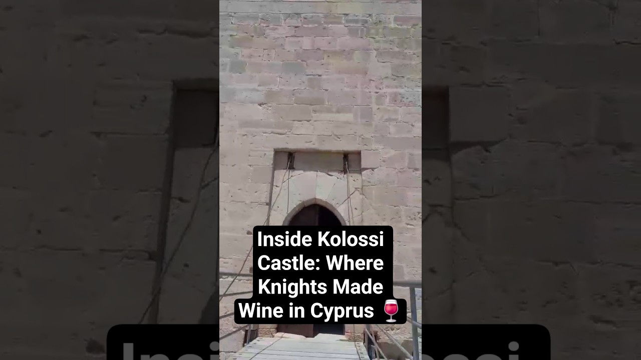 Inside Kolossi Castle: Where Knights Made Wine in Cyprus 🍷✨ #travel #fyp #shorts