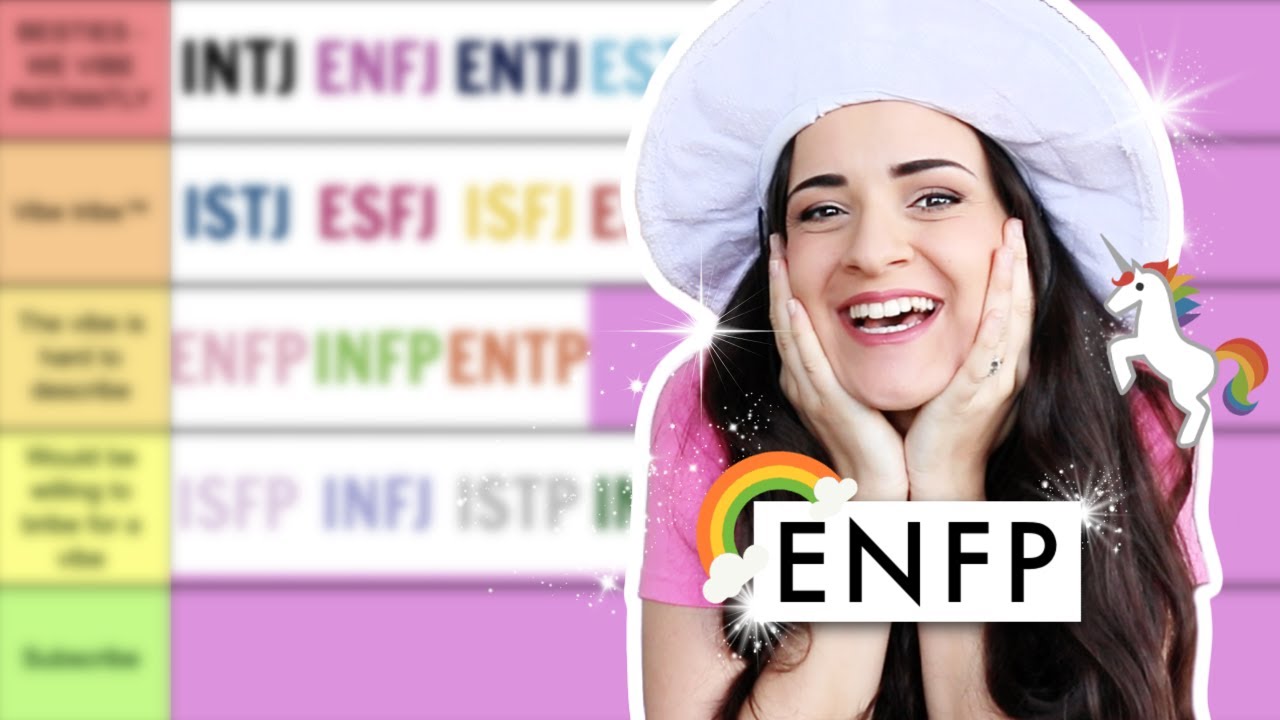 ENFP tier-ranking the 16 personalities