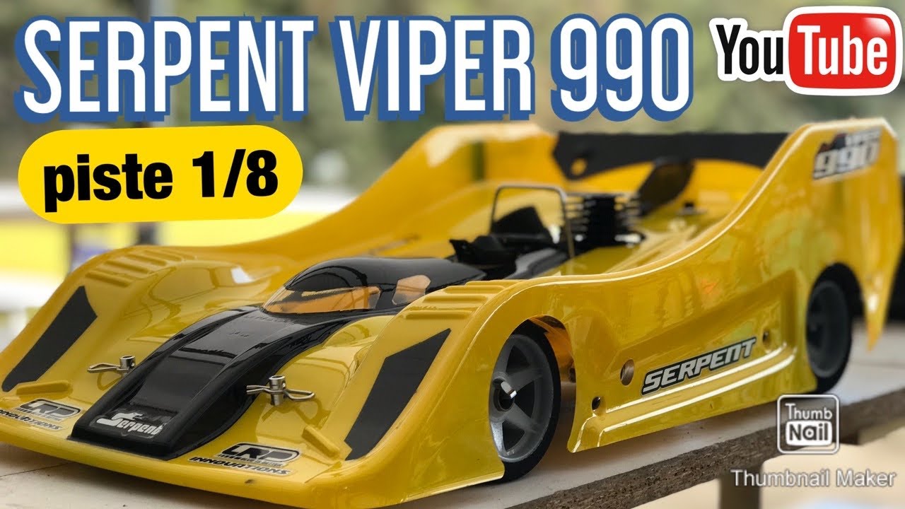 ✅SERPENT VIPER 990 4WD 1/8 GP PISTE - THE POWER NOVAROSSI 35 PLUS 21 ligne OS - HIGHEST RC D1000 PRO