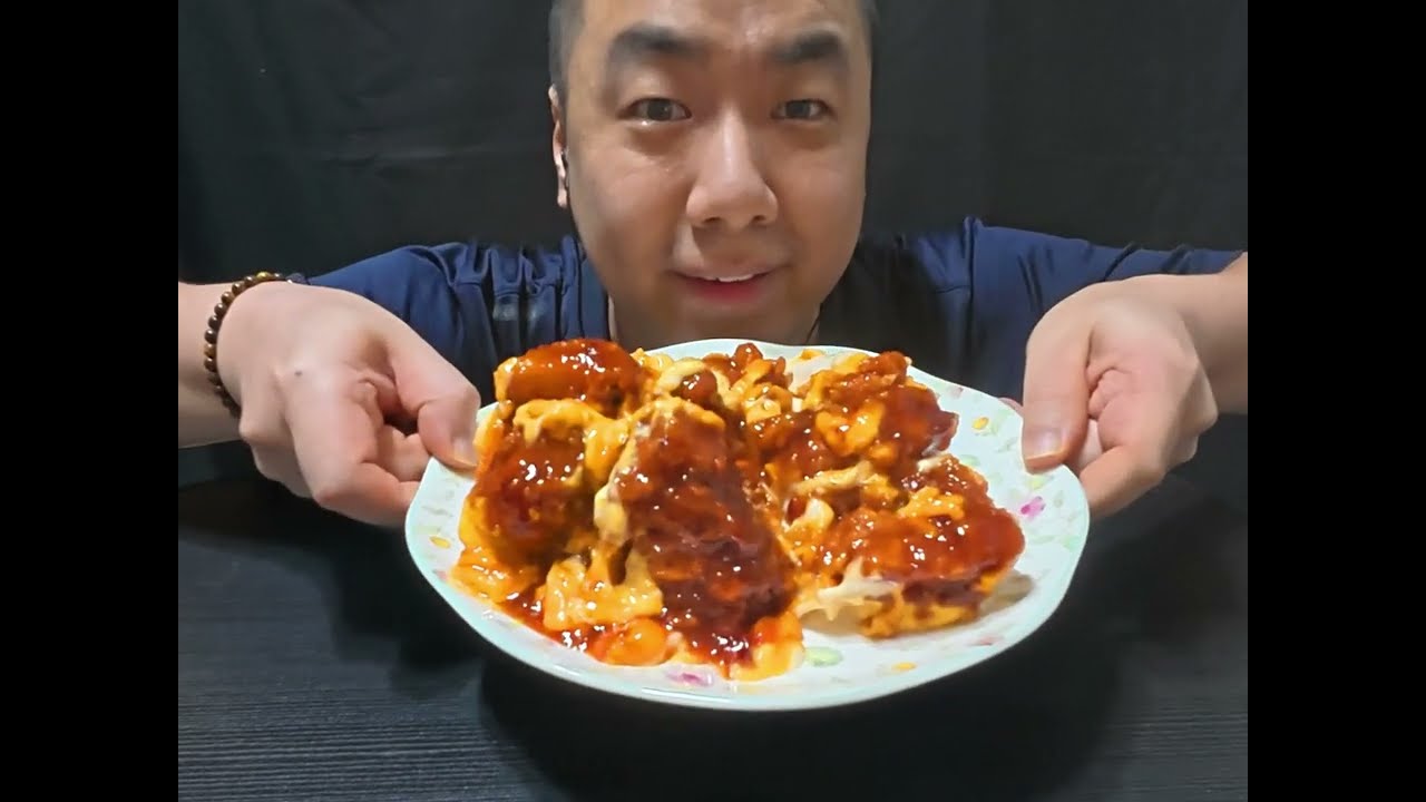 맘스터치 핫치즈 빅싸이 순살 ASMR 믁방