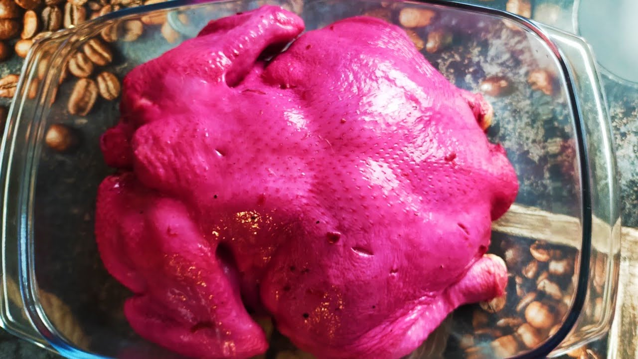 ВЫ ТОЧНО ТАКОГО НЕ ПРОБОВАЛИ! ГОСТИ БУДУТ В ВОСТОРГЕ!!!Курица в свекле!