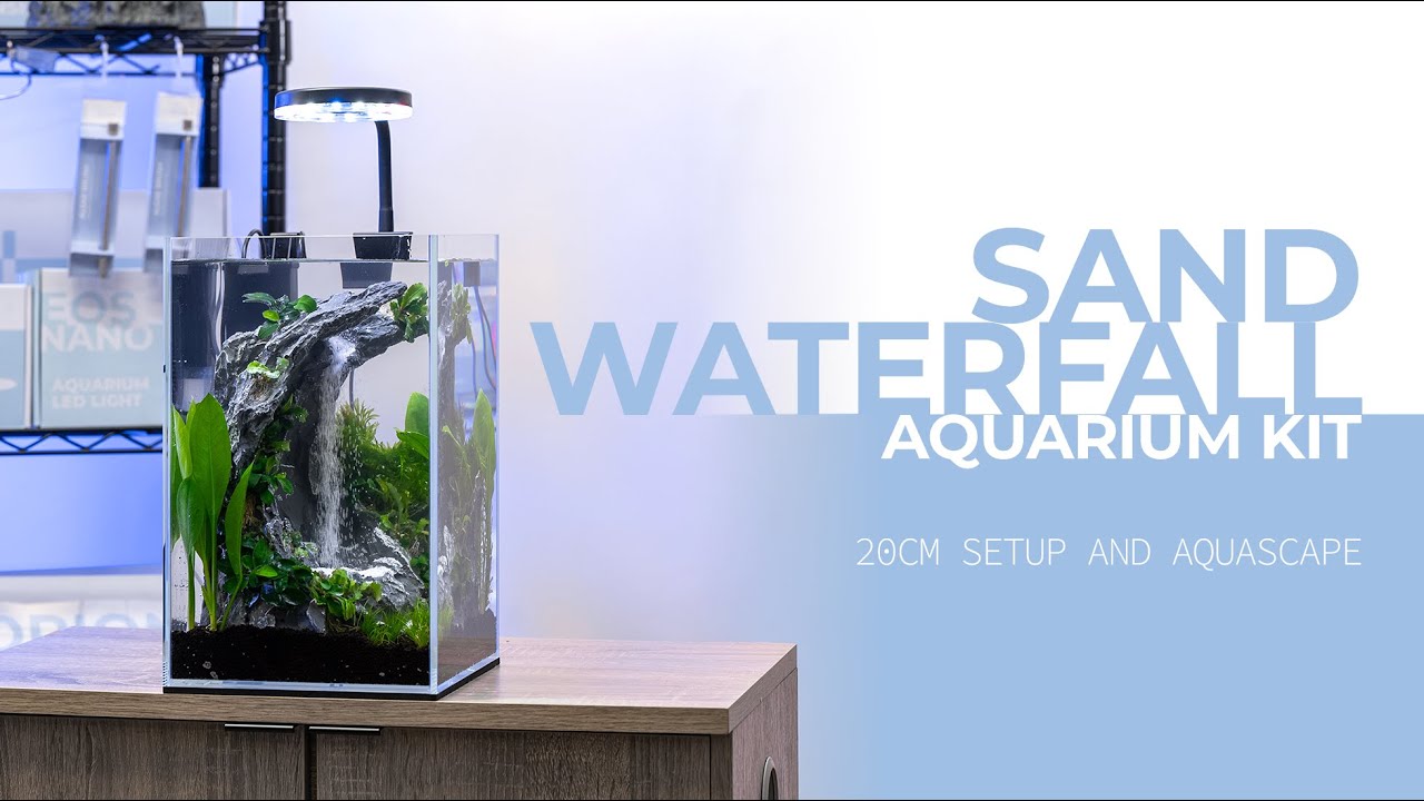 Sand Waterfall Planted Aquarium Setup with the Aqua Worx Aquarium Kit A1 (20CM)