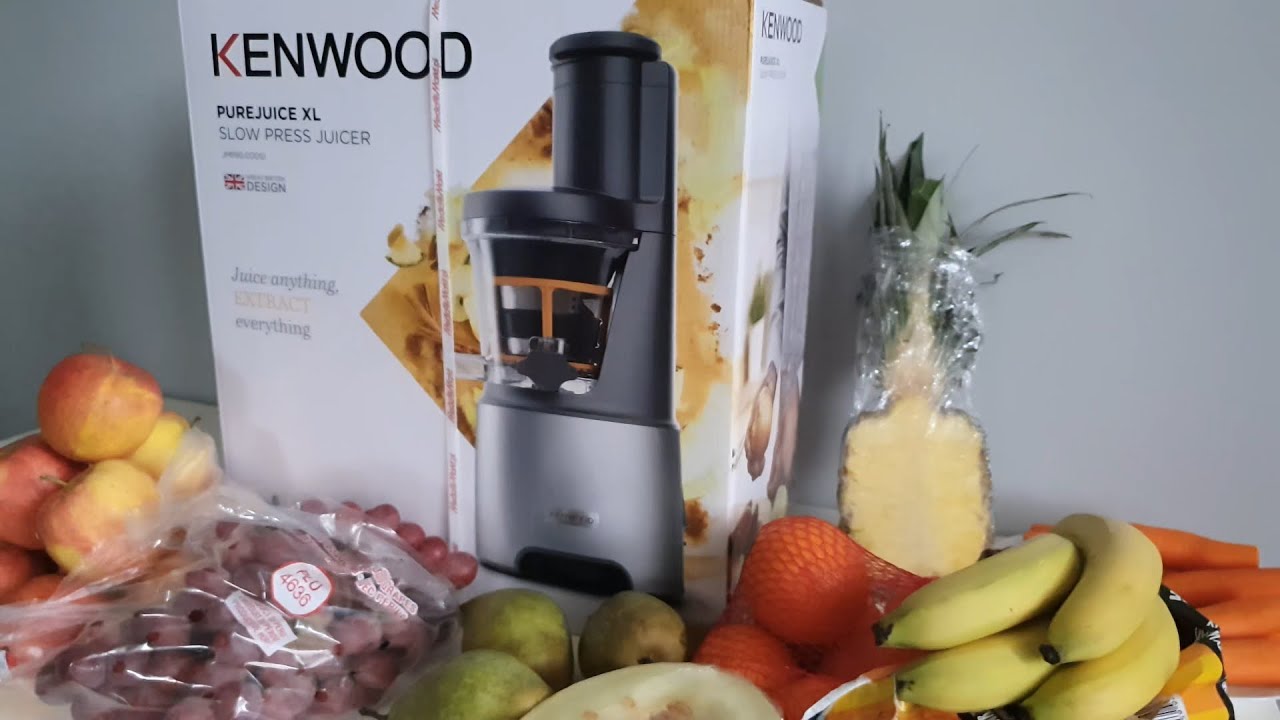 KENWOOD Pure Juice XL Slow Press Juicer JMP 85.000 - First run with real sound
