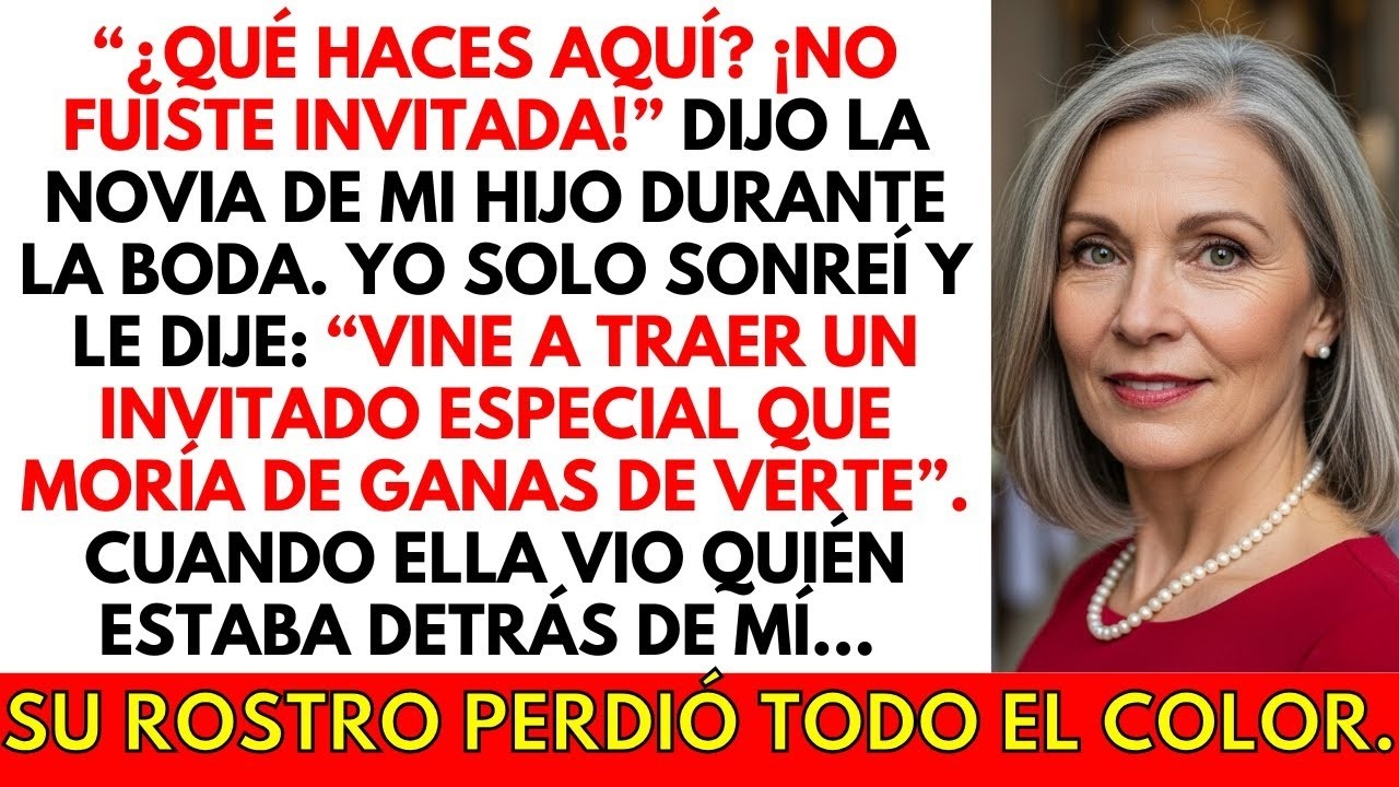 En la BODA de mi HIJO, su novia me dijo que me fuera. Entonces cancelé todos los pagos de la boda...