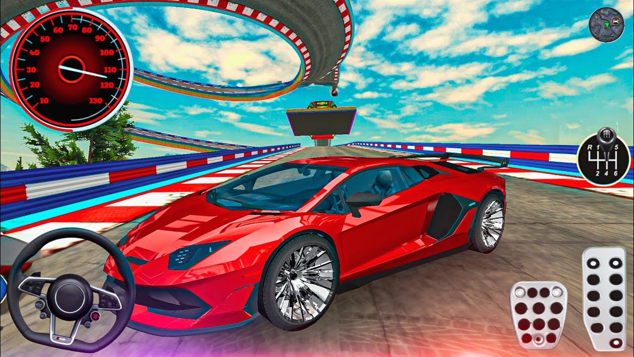Red Super Car || Mega Truck Simulator Games 3D Android Gameplay