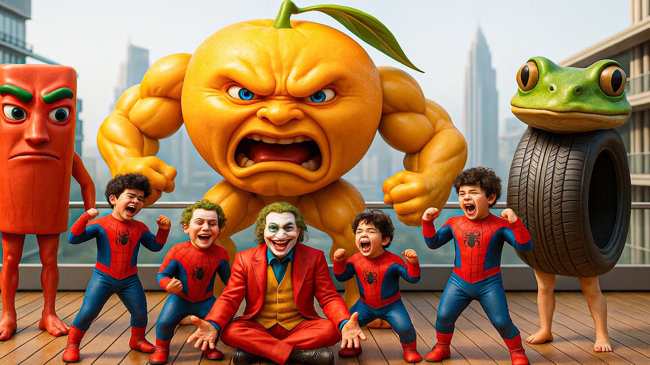 SPIDERMAN Family vs Tung Tung Sahur, Boneca, Odindindindun: Who will win? | LIVE STORY ACTION