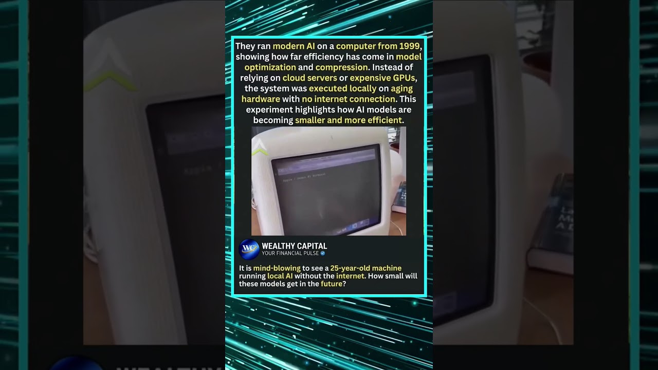 Modern AI Running on a 1999 Computer! (No Internet) 🤯