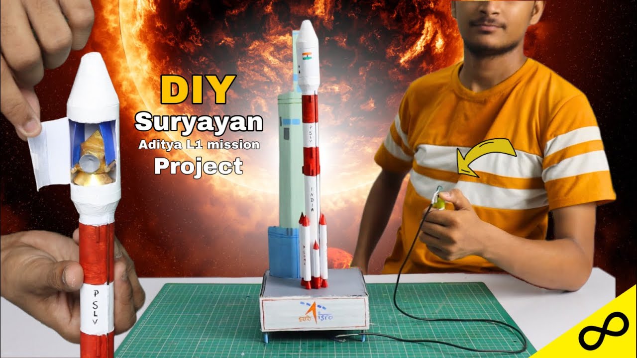 DIY Aditya L1 Suryayan mission rocket project ( आदित्य L1 सूर्यन मिशन रॉकेट प्रोजेक्ट कैसे बनाएं)