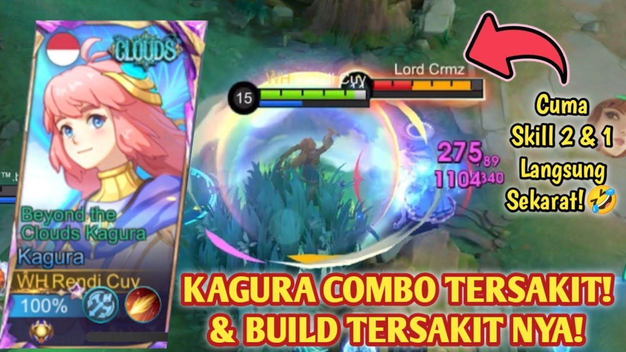 KAGURA 20 KILL GENDONG TIM OLENG! 1x COMBO SIAPAPUN MATI! BUILD KAGURA TERSAKIT 2025 - MLBB