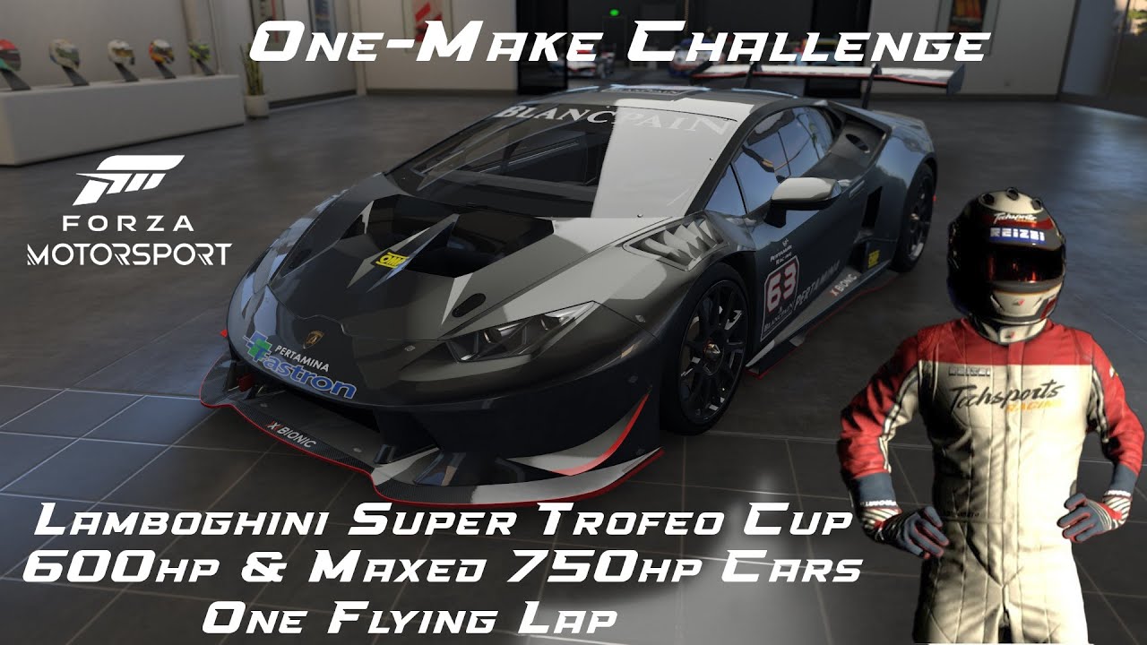 600HP vs 750HP | Lamborghini Super Trofeo Forza Motorsport Event 1 | One Lap Shootout | 4K