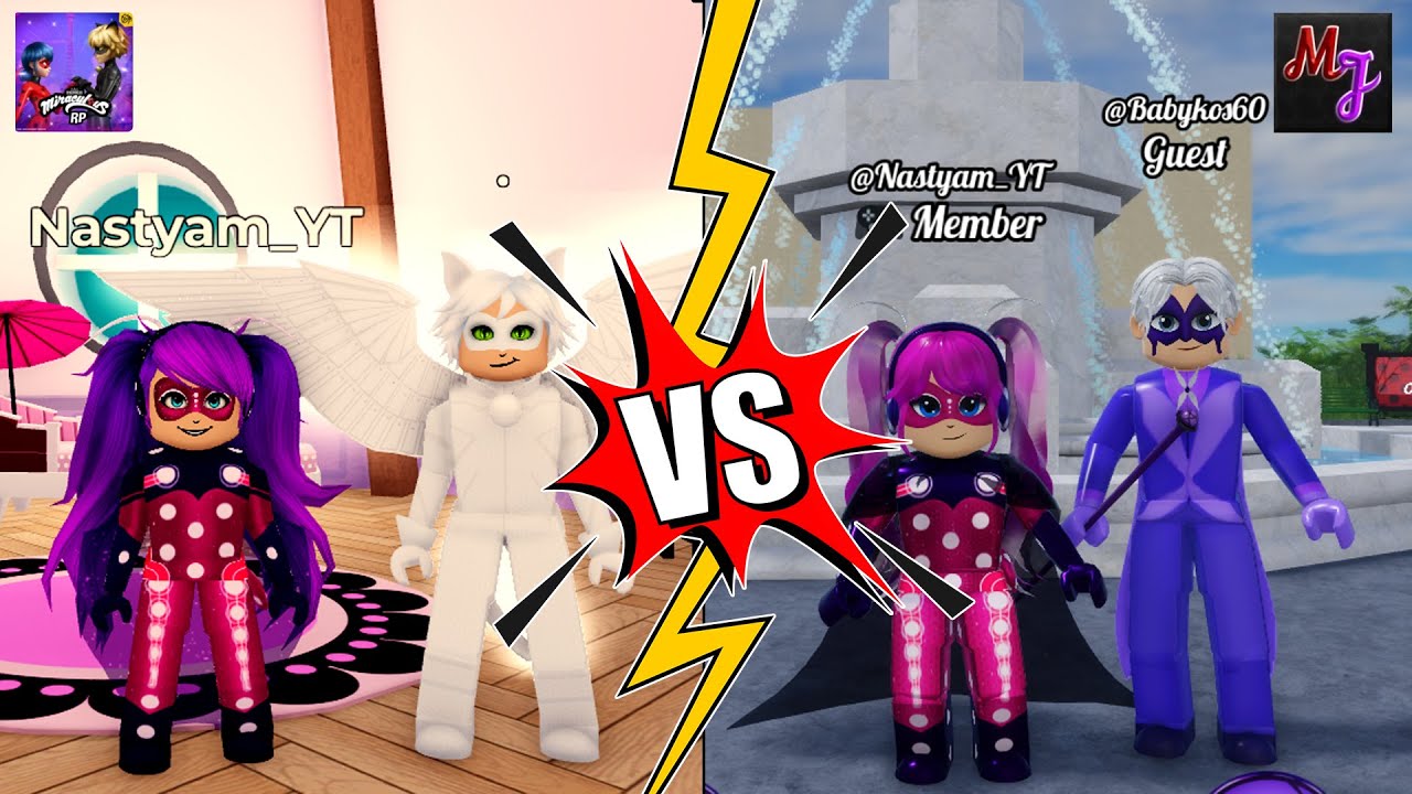 MIRACULOUS RP VS MAGIC JEWELS - TODOS TRANSFORMAÇOES (Comparação) - MIRACULOUS ROBLOX!