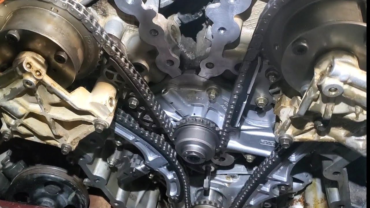 Older 3.5Na water Pump Timing Chain and Guides Quick Look - 2010 Edge - Water Pump Was Leaking
