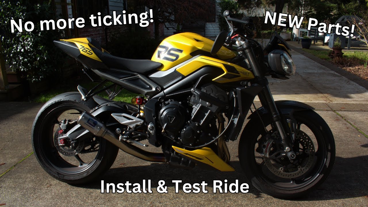 NEW Header Gaskets on 2024 Triumph Street Triple 765 RS x Growler-X - POV [HD AUDIO]