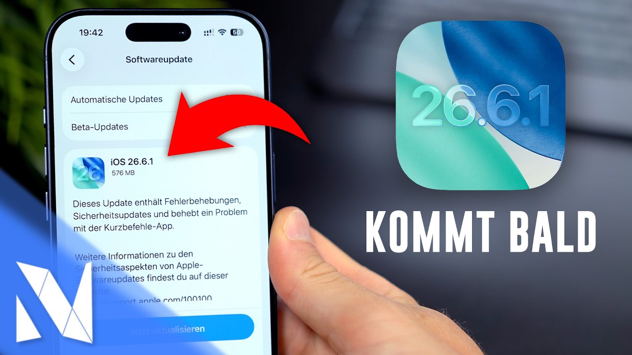 iOS 26.6.1 erscheint BALD! - Apple &auml;ndert Update-Zyklus wegen KI-Hacking ⚠️ | Nils-Hendrik Welk