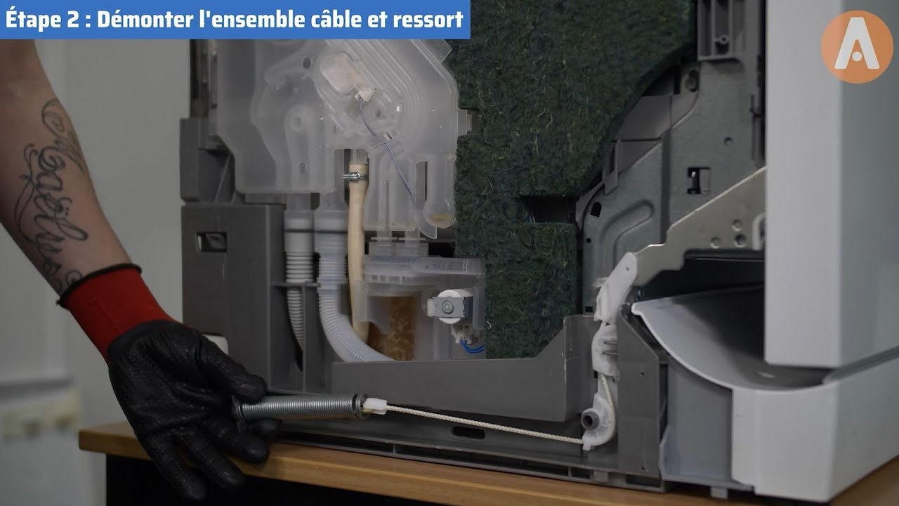 Comment changer les câbles et ressort de porte sur un lave vaisselle Bosch ?