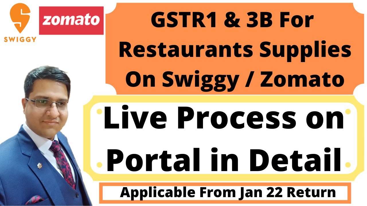 GSTR 1 & 3B For Restaurants | GST On Supply Through ECO's