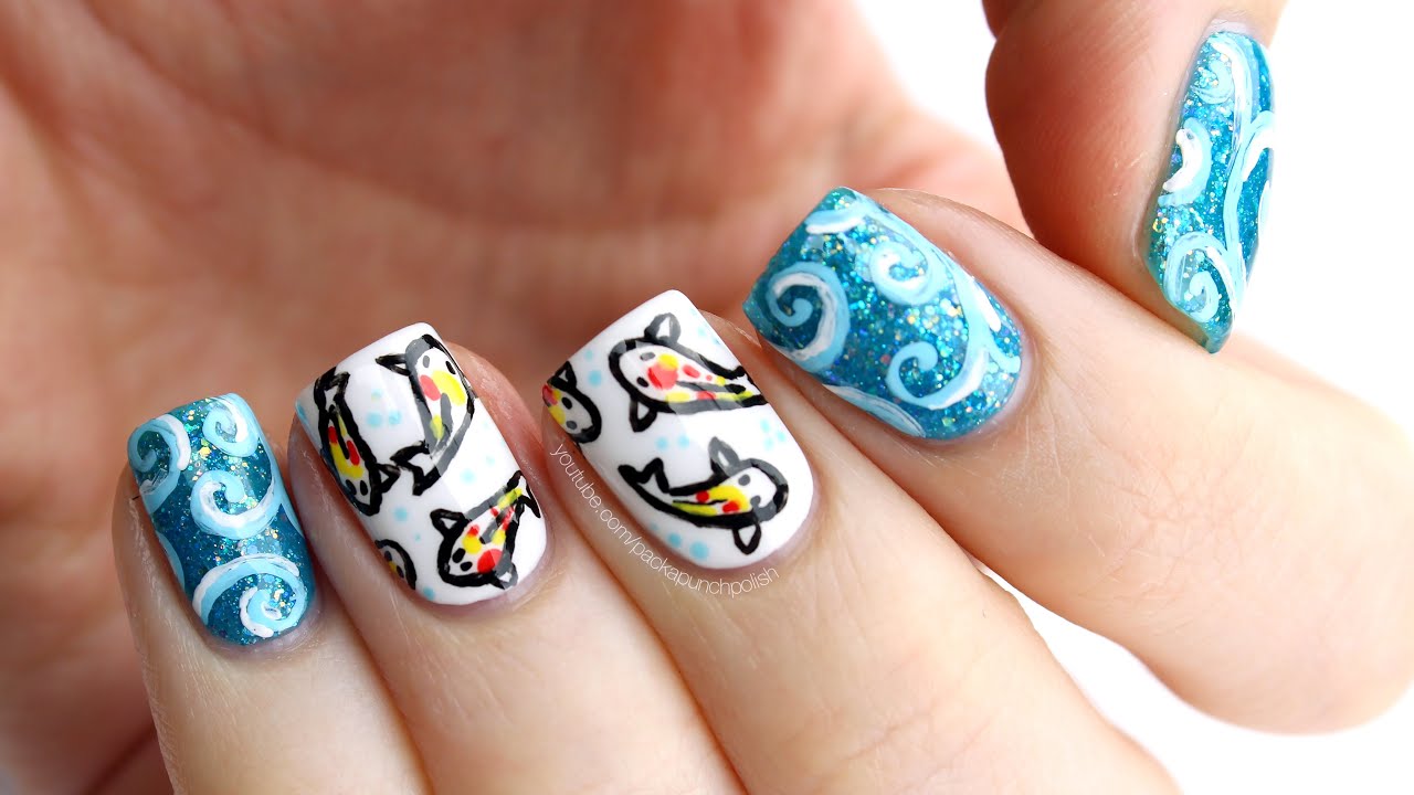 Koi Fish Nail Art Tutorial