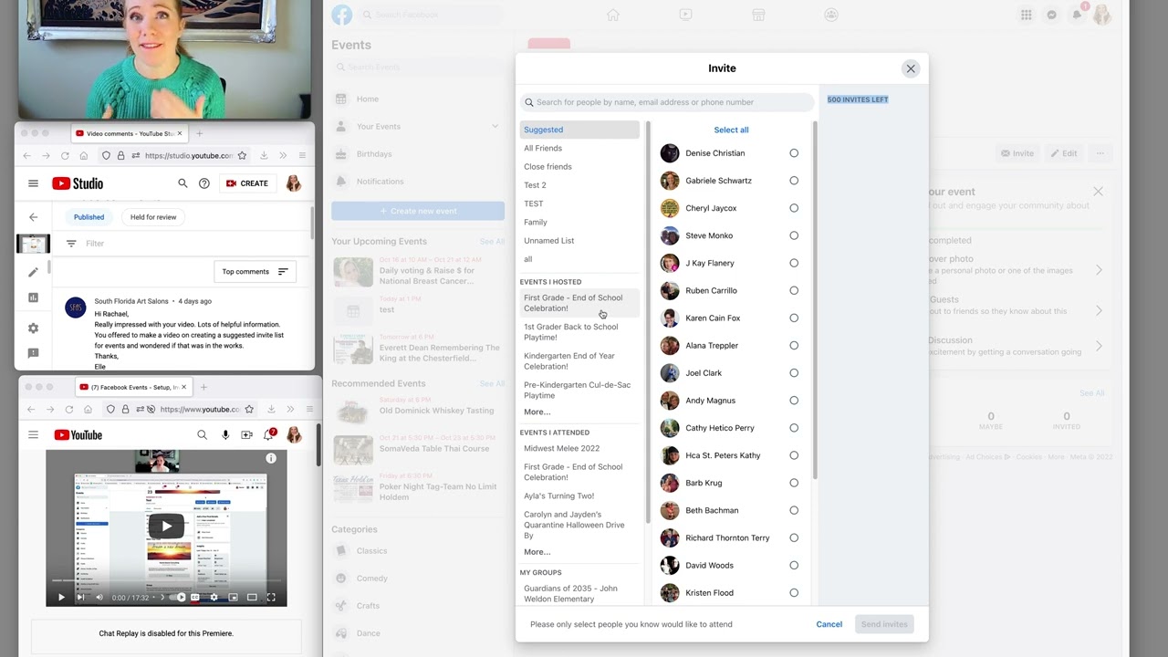 Create Custom Invite List - Facebook Events
