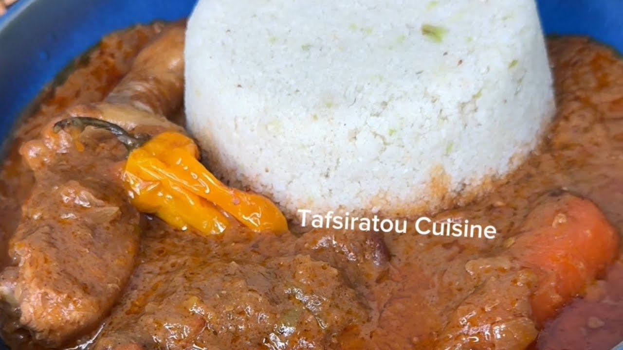 délicieuse recette de fonio avec mafè tiga