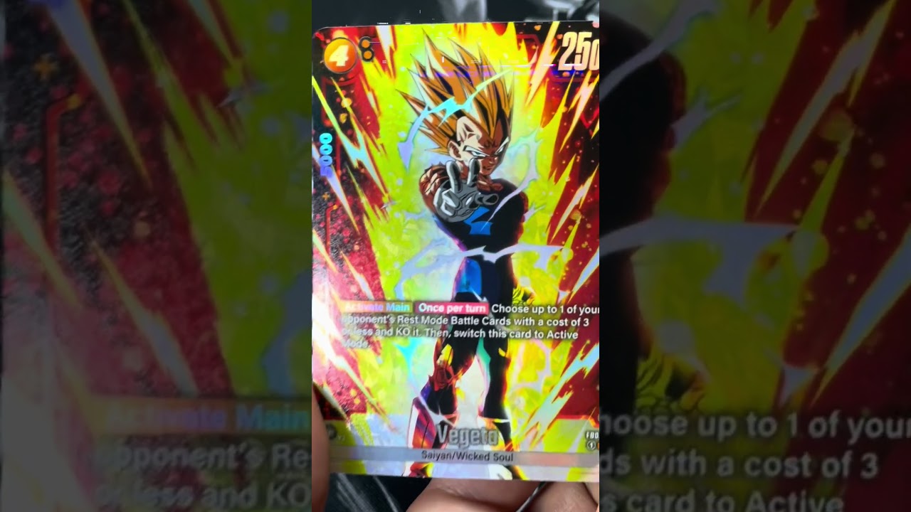 🔥 Majin Vegeta Alt Art SR 🔥 #dragonball #fusionworld #fb03 #anime #youtube