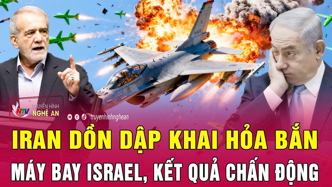 Nóng: Iran dồn dập khai hỏa bắn máy bay Israel, kết quả chấn động