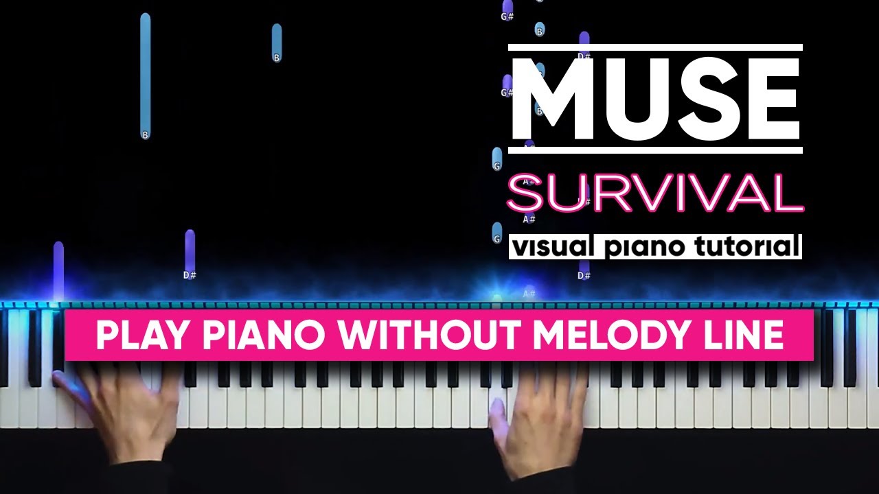 Muse - Survival (Visual Piano Tutorial)