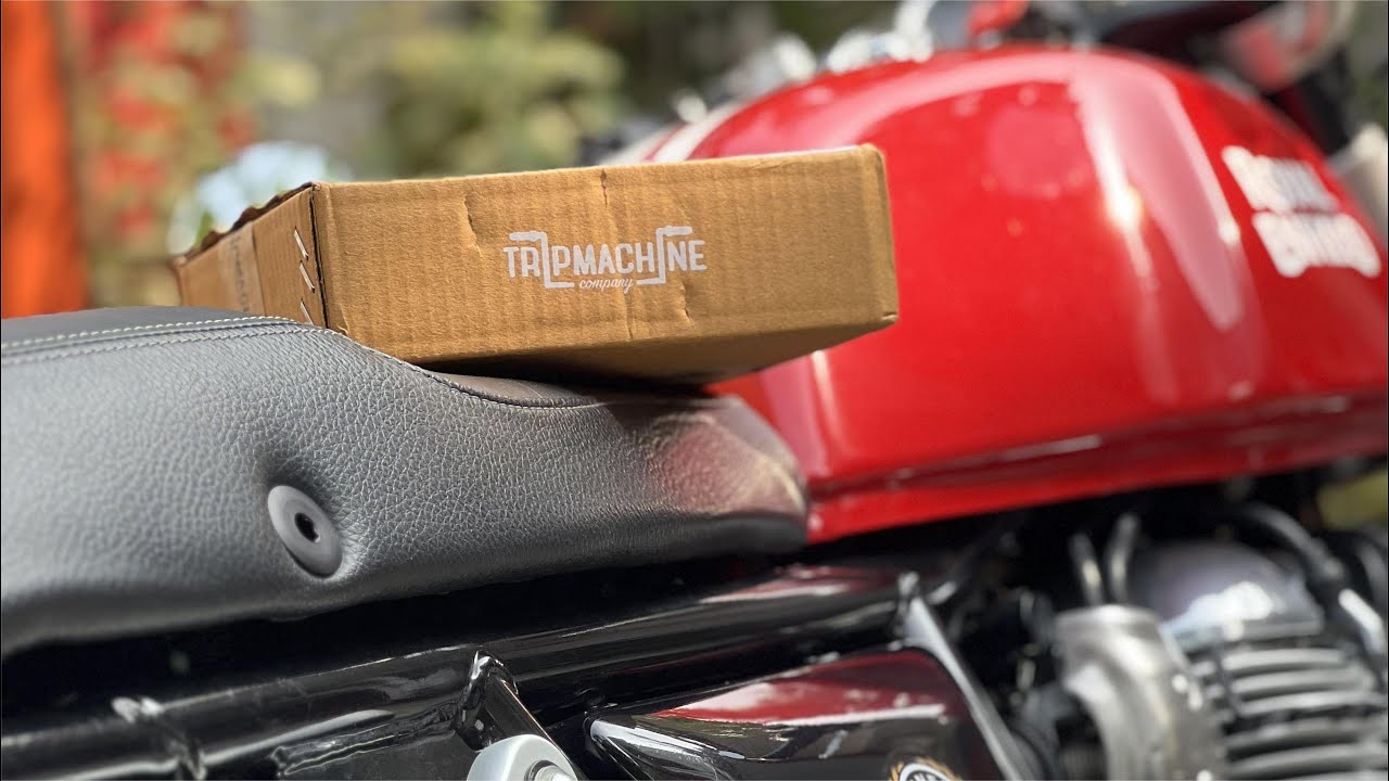TRIP MACHINE CO. TANK STRAP | CHANGING LOOKS | CONTINENTAL GT 650